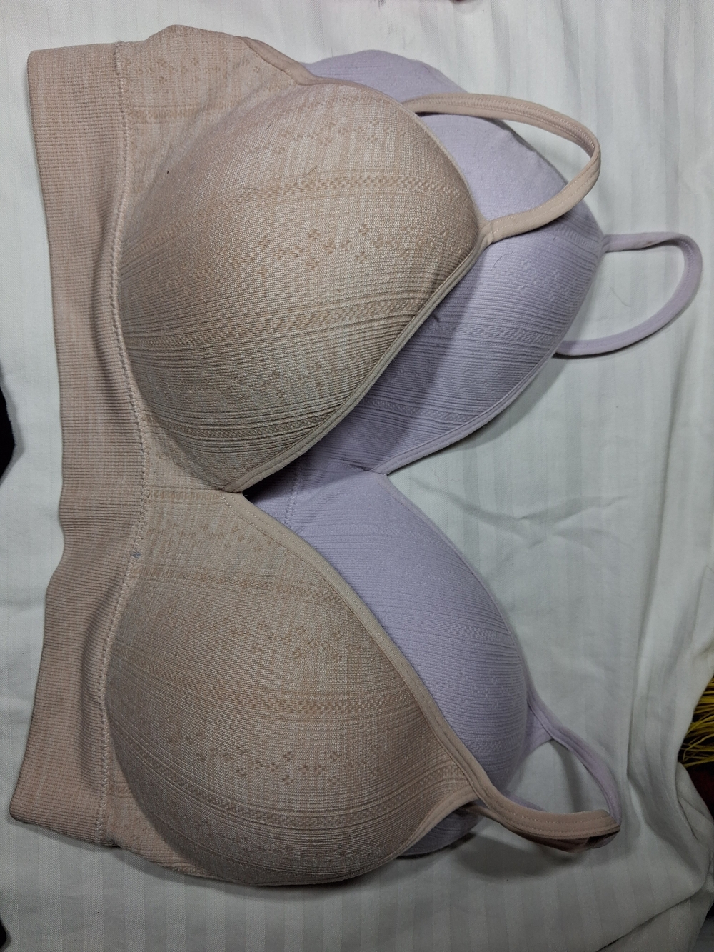 Wonderbra Padded Bras in Beige and Lavender Duo Pack